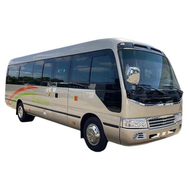 30 1 Seats Toyo ta Coaster Bus with 4L Engine Capacity Euro 2 Emission Standard and 1