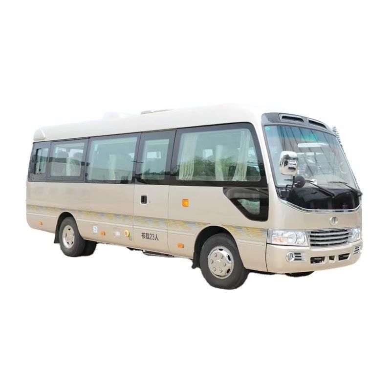 Electric Engine Capacity 4L Toyota Coaster Bus with 21 1 Seats and Right Hand Drive