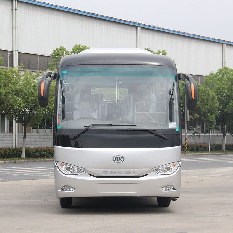 Luxury 38 seats coach bus with Max speed 100km/h and Curb Weight 9750