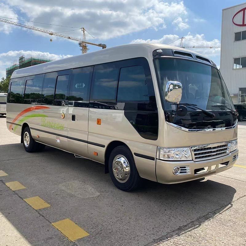 30 1 Seats RHD LHD Public Bus Style Toyota Coaster Bus Manual Transmission and with 1