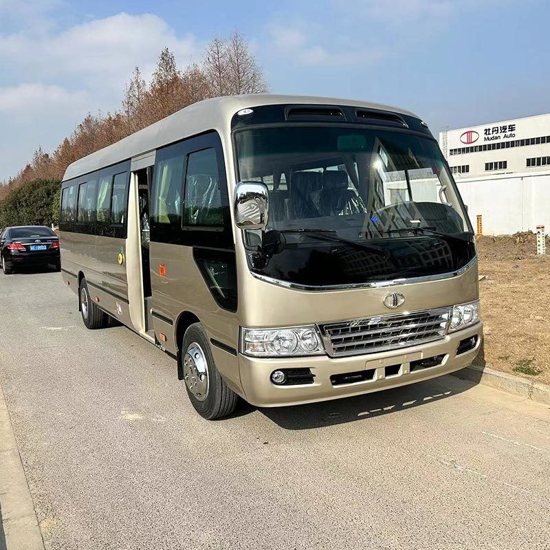 30 1 Seats RHD LHD Public Bus Style Toyota Coaster Bus Manual Transmission and with 1