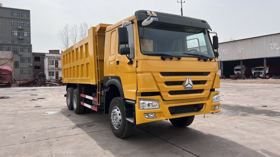 Howo 6x4 40tons 45 Ton Yellow Tipper Dump Truck For Heavy Duty Construction Projects
