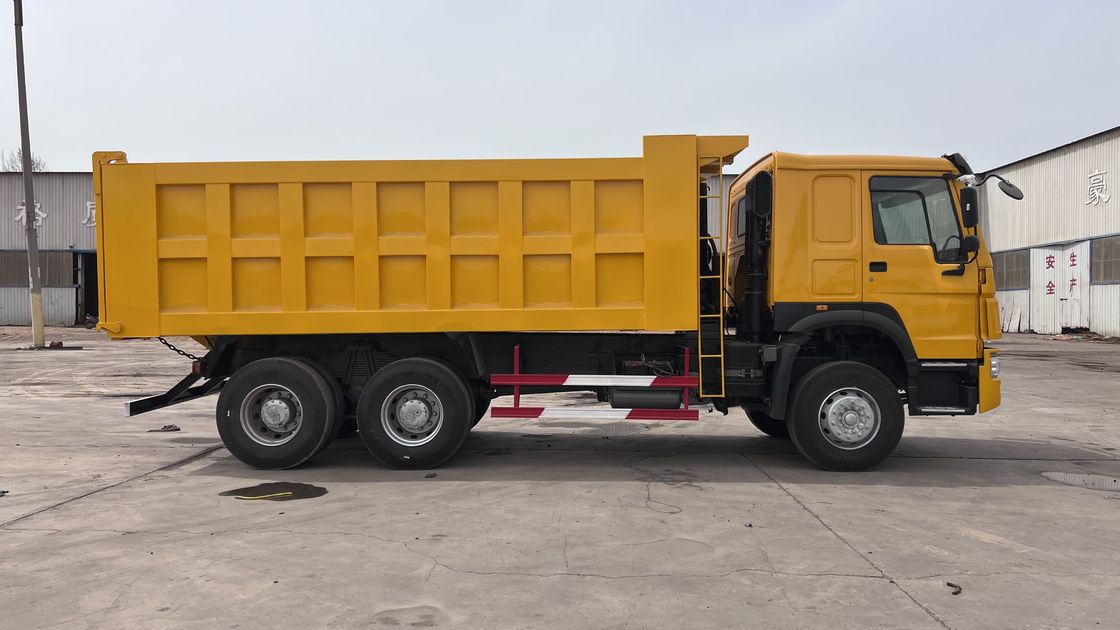 Howo 6x4 40tons 45 Ton Yellow Tipper Dump Truck For Heavy Duty Construction Projects