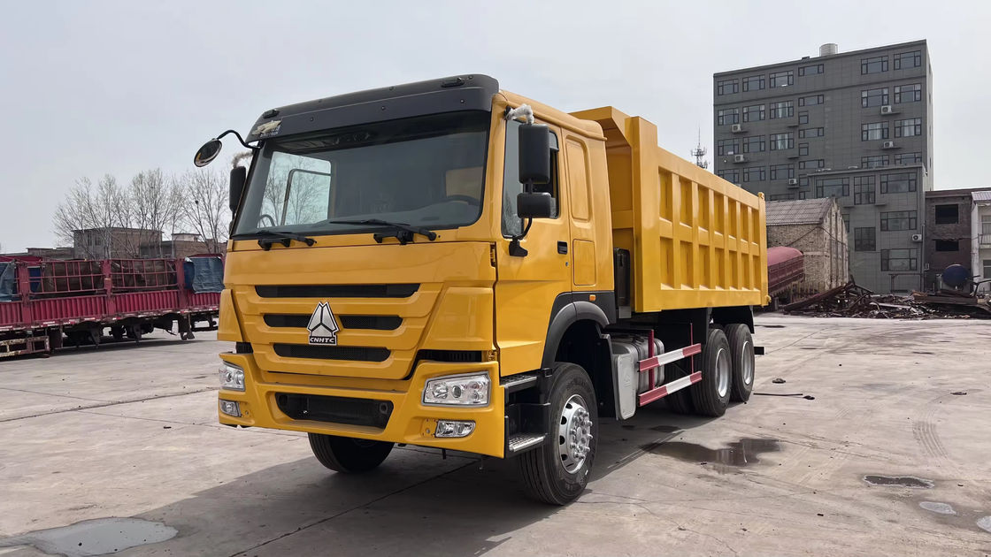 Howo 6x4 40tons 45 Ton Yellow Tipper Dump Truck For Heavy Duty Construction Projects