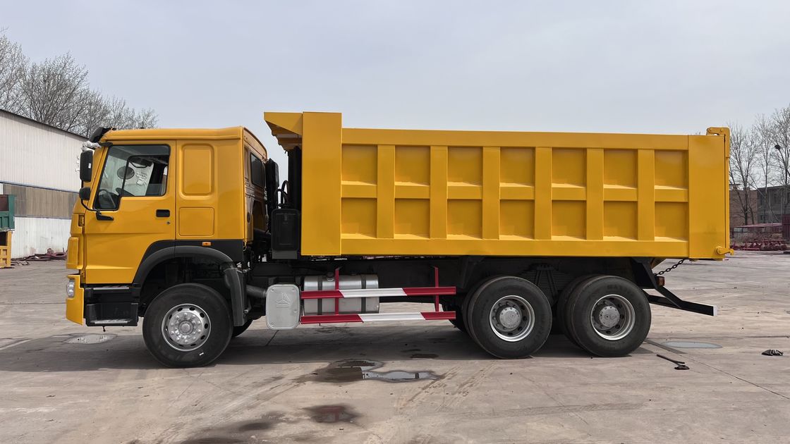 Howo 6x4 40tons 45 Ton Yellow Tipper Dump Truck For Heavy Duty Construction Projects