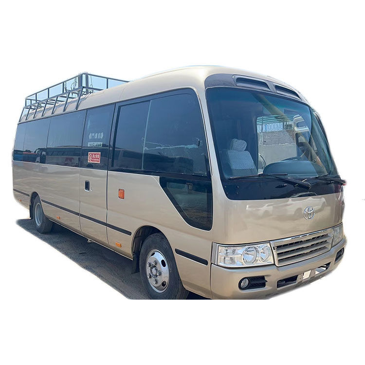 Used Toyota Coaster Bus in Japan 30 Seater with 1HZ Engine and 9.00R20 Tires