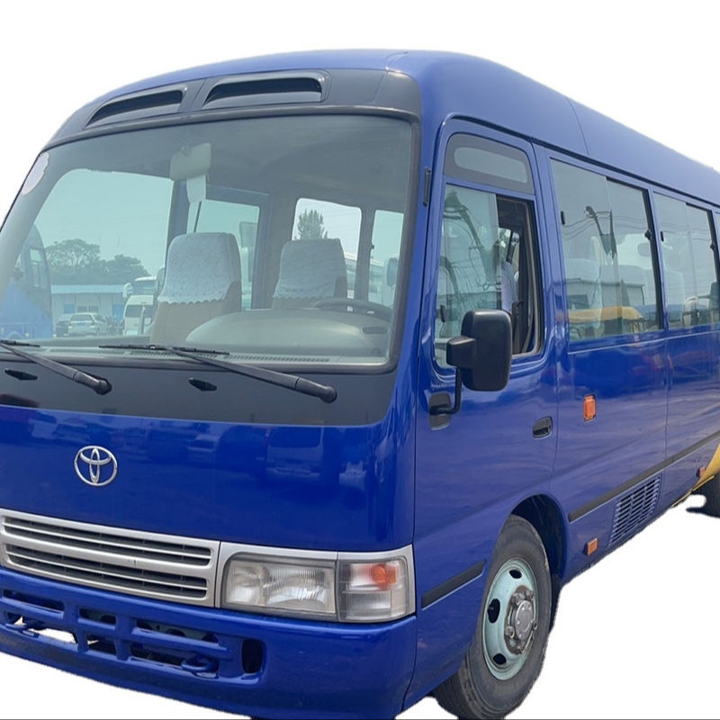 6-8L Engine Capacity Left Hand Drive Toyota Coaster Bus Highly Refurbished Used Euro 3