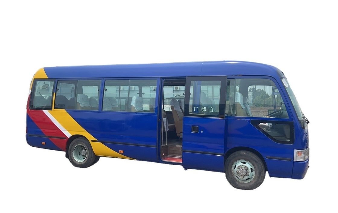 6-8L Engine Capacity Left Hand Drive Toyota Coaster Bus Highly Refurbished Used Euro 3