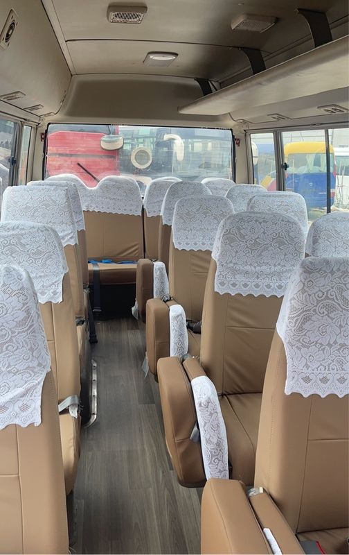 6-8L Engine Capacity Left Hand Drive Toyota Coaster Bus Highly Refurbished Used Euro 3