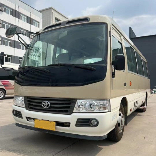 Manual Transmission Type 30 Seater Toyota Coaster Bus with 7005*2040*2785mm Size