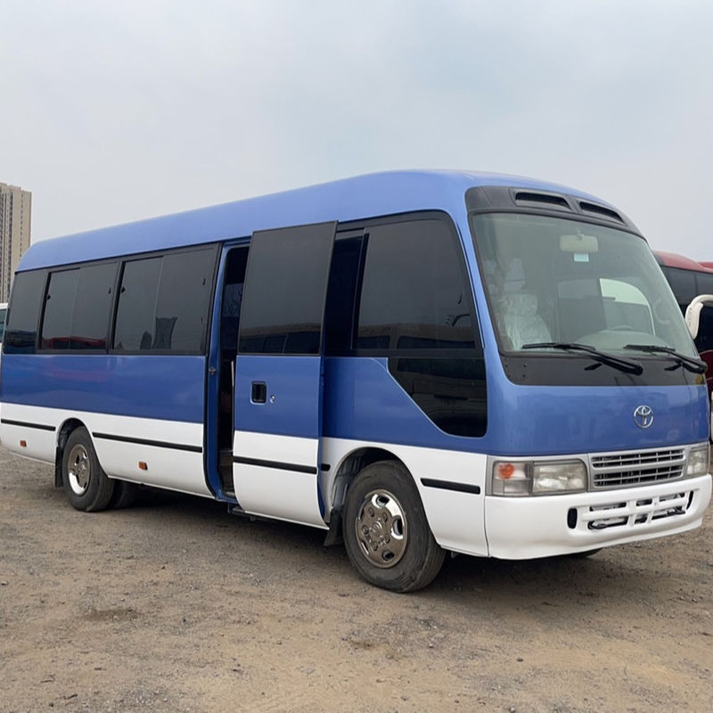 Euro 3 Emission Standard 25 Seater Used Toyo Ta Coaster School Bus High Speed 69 Km/h