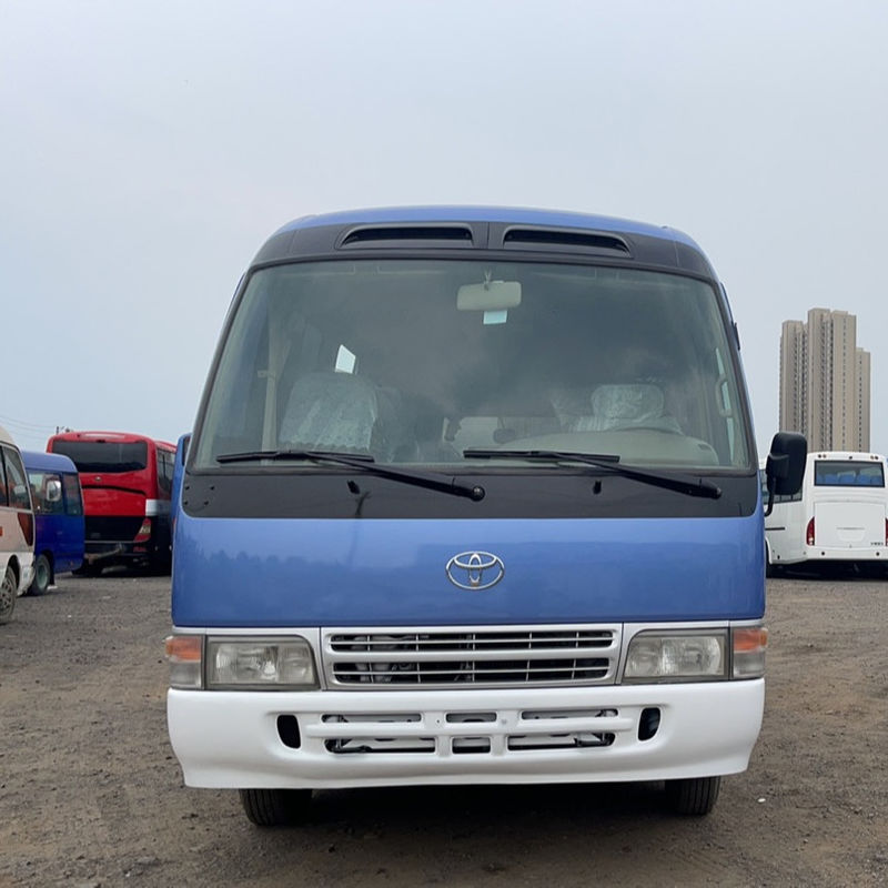 Euro 3 Emission Standard 25 Seater Used Toyo Ta Coaster School Bus High Speed 69 Km/h