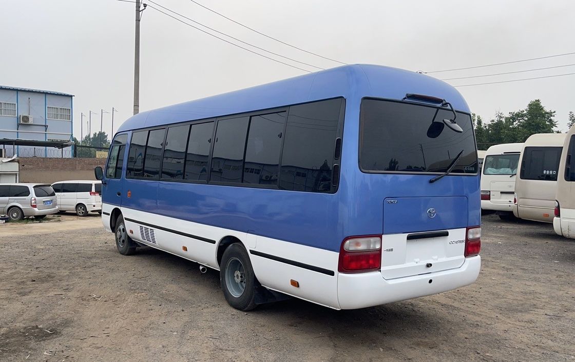Euro 3 Emission Standard 25 Seater Used Toyo Ta Coaster School Bus High Speed 69 Km/h