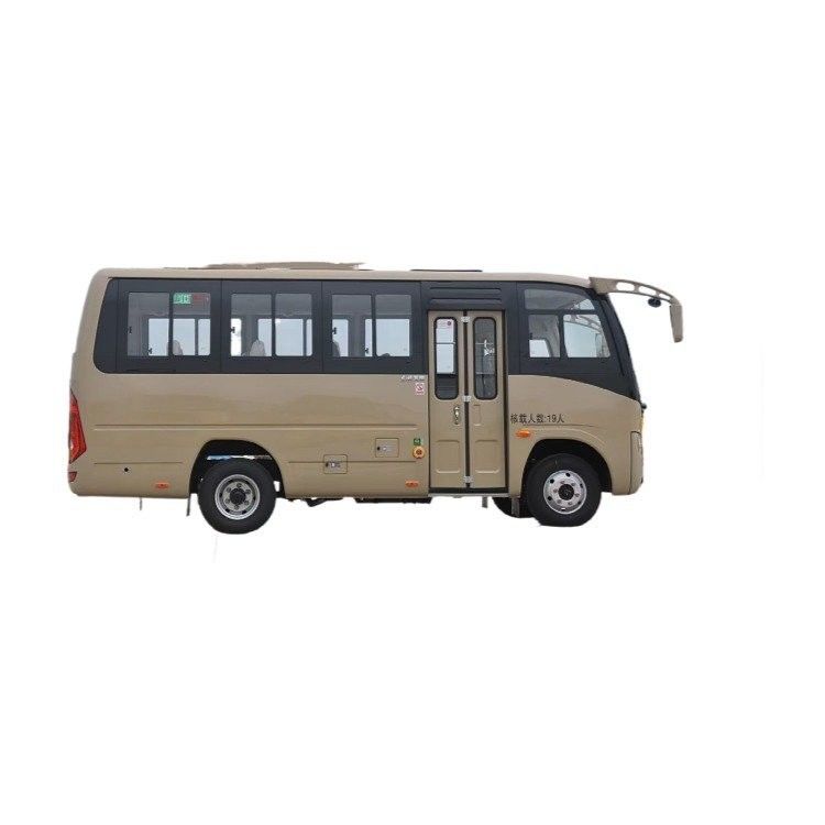 Manual Transmission Type Dongfeng 19 Seats LHD Used Coaster Buses 2360ml Displacement