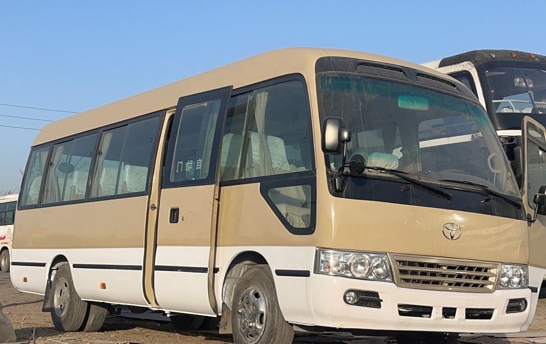 Japan Toyo ta Coaster 30 Seater LHD Bus with DF5S410 Gear Box and Max Speed 91 110 km/h