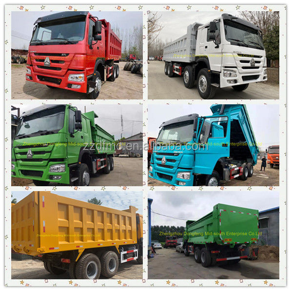 HOWO 6x4 371HP Diesel Tipper Truck with Dimensions L x W x H mm 8245X2550X3450 mm