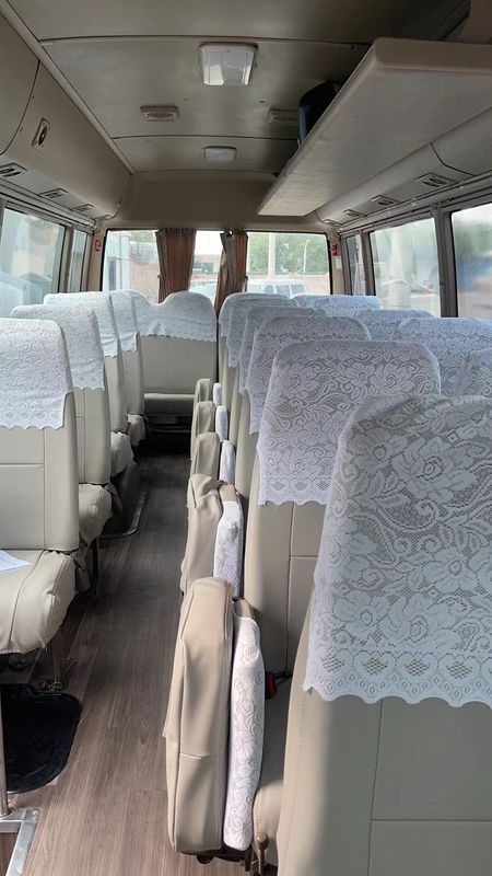 Manual Transmission 7m LHD Second Hand Passenger Mini Bus 30 Seats Coaster Used Bus