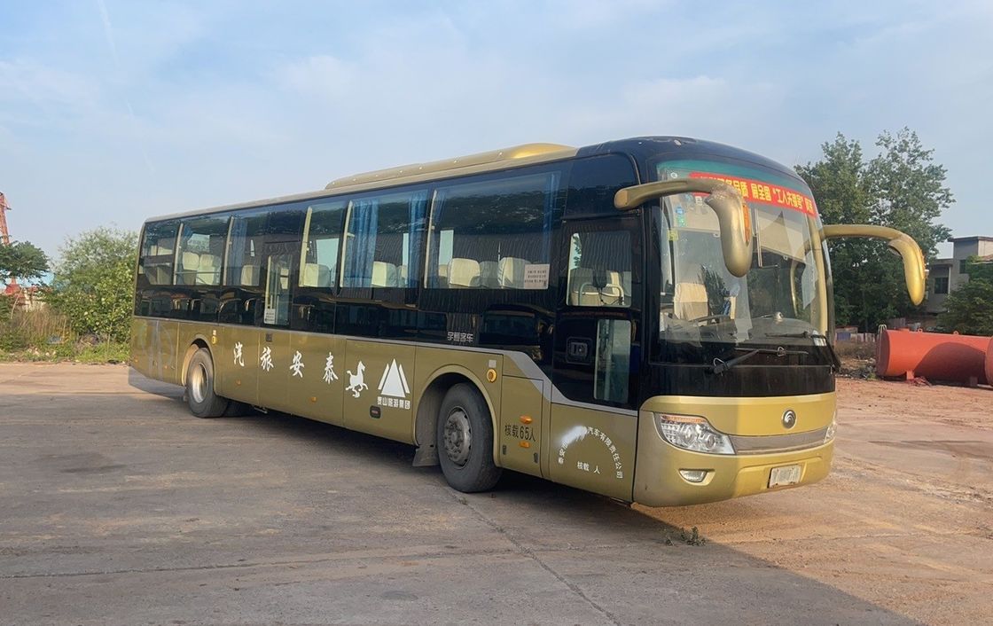 LED ZK 6121 Coach 65 Seater Bus Double Doors Buses Well Refurbished for Transportation