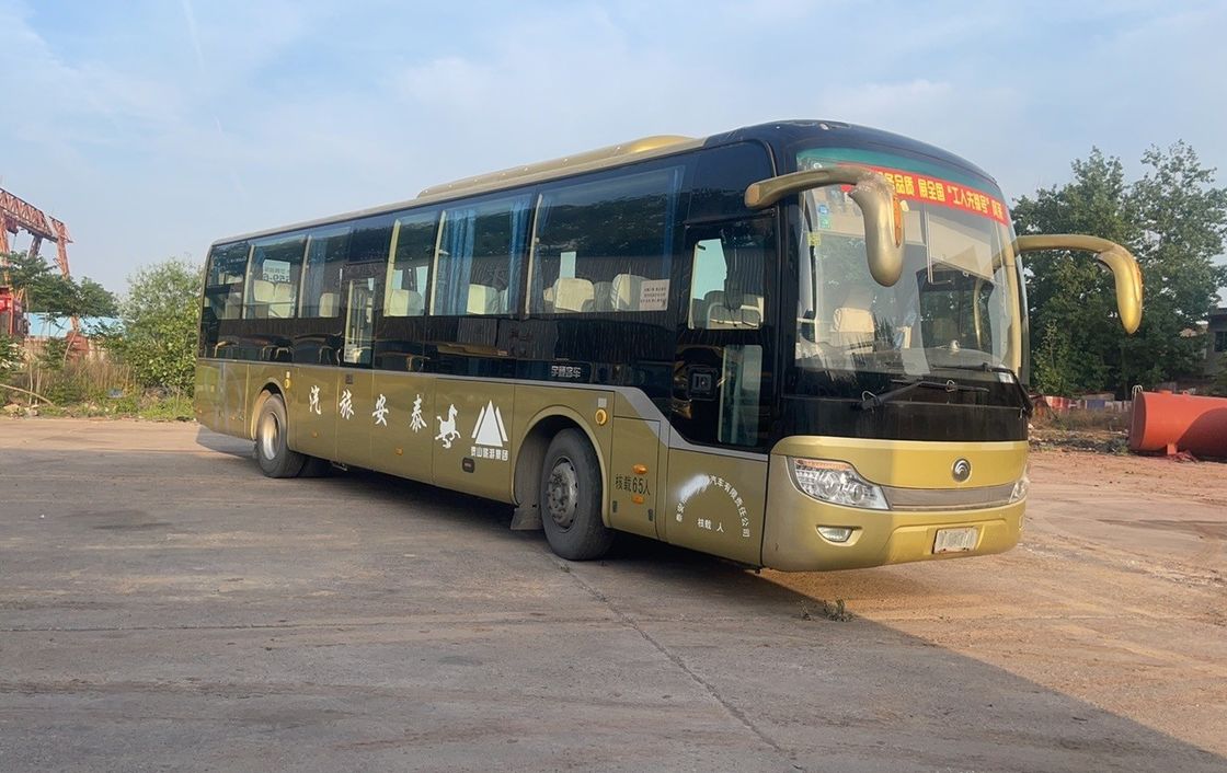 LED ZK 6121 Coach 65 Seater Bus Double Doors Buses Well Refurbished for Transportation