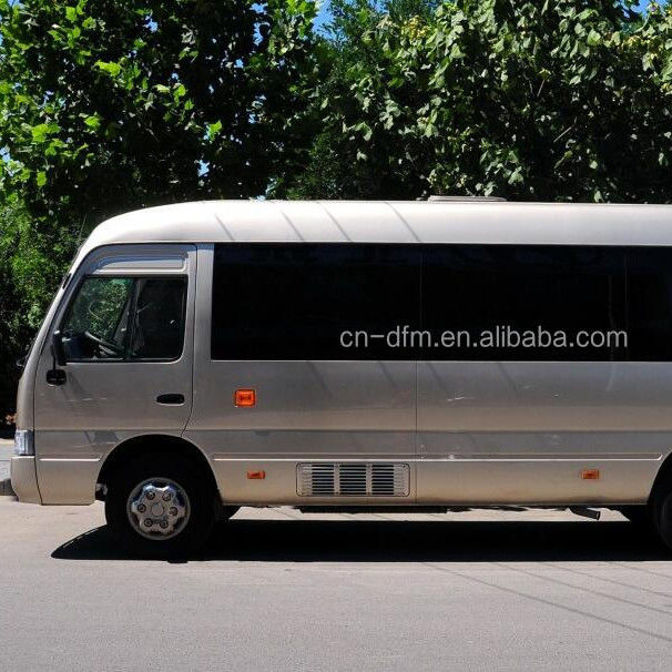 16-22 Seats Dongfeng LHD Coaster Mini Bus with Rear Luggage Compartment Volume of 0.25 m3