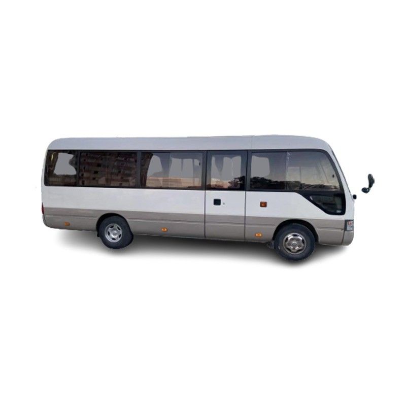 4000 Displacement Diesel Engine White TOYO TA Coaster Mini Bus for Passenger Tourism