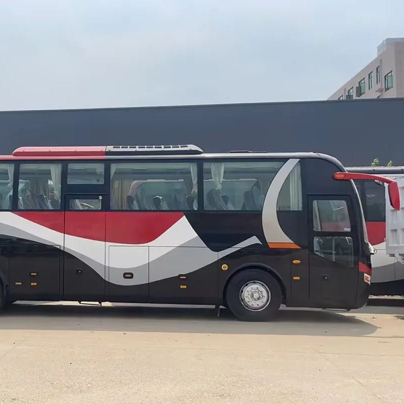 Find your perfect 47-seater coach bus with rear engine and low mileage of 56000km at our