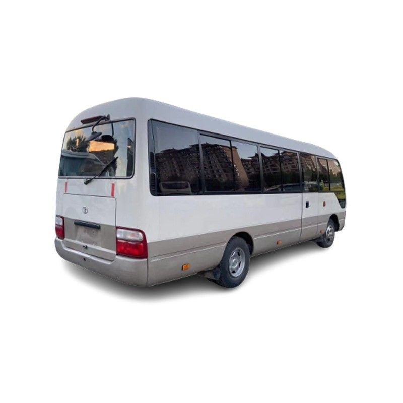 4000 Displacement Diesel Engine White TOYO TA Coaster Mini Bus for Passenger Tourism