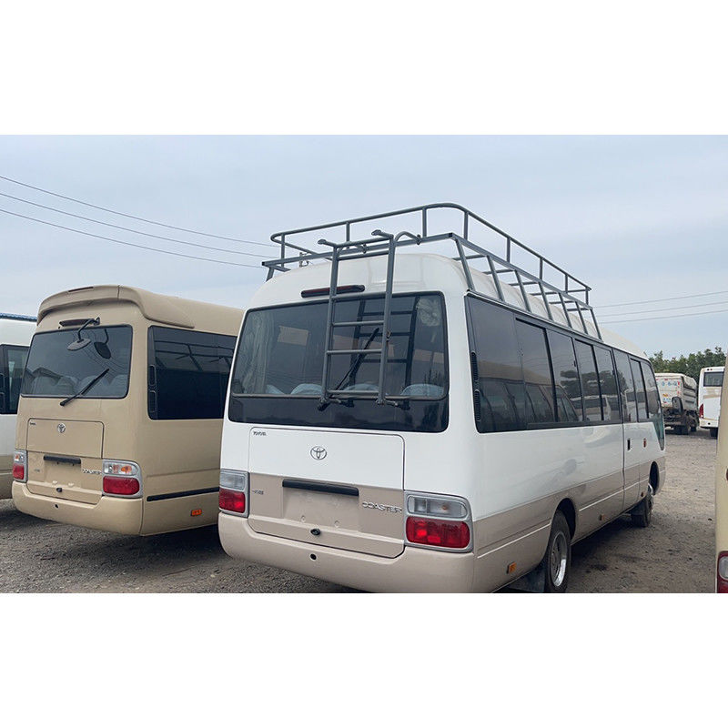 4000 Displacement Diesel Engine White TOYO TA Coaster Mini Bus for Passenger Tourism