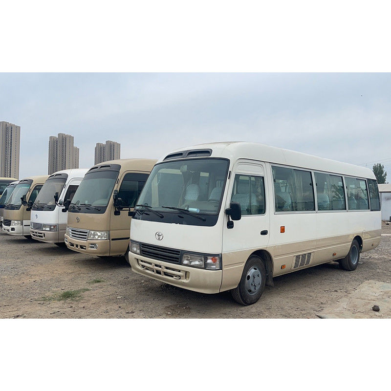 4000 Displacement Diesel Engine White TOYO TA Coaster Mini Bus for Passenger Tourism
