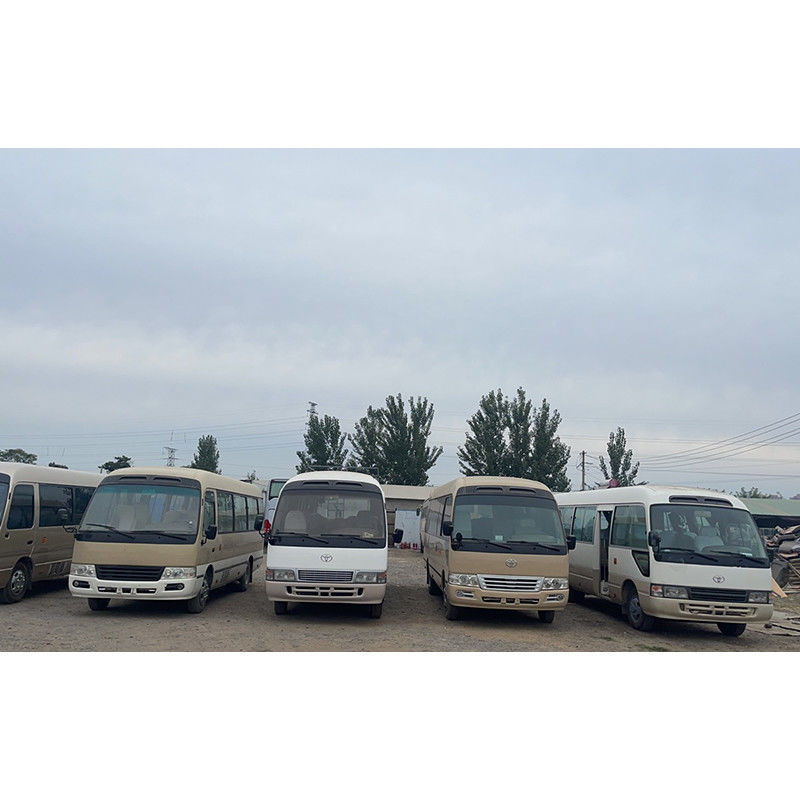 4000 Displacement Diesel Engine White TOYO TA Coaster Mini Bus for Passenger Tourism