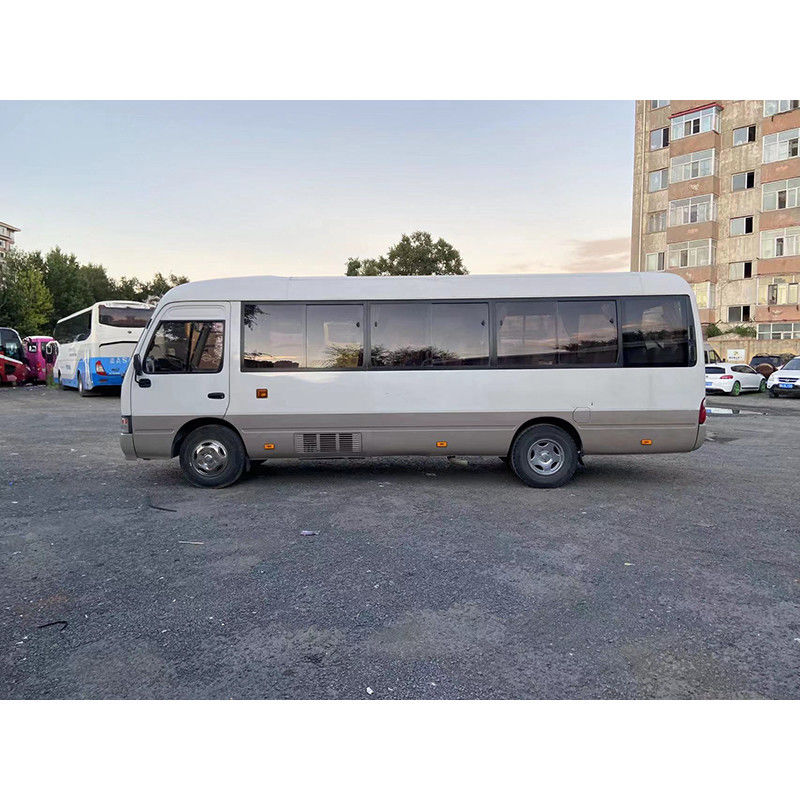 4000 Displacement Diesel Engine White TOYO TA Coaster Mini Bus for Passenger Tourism