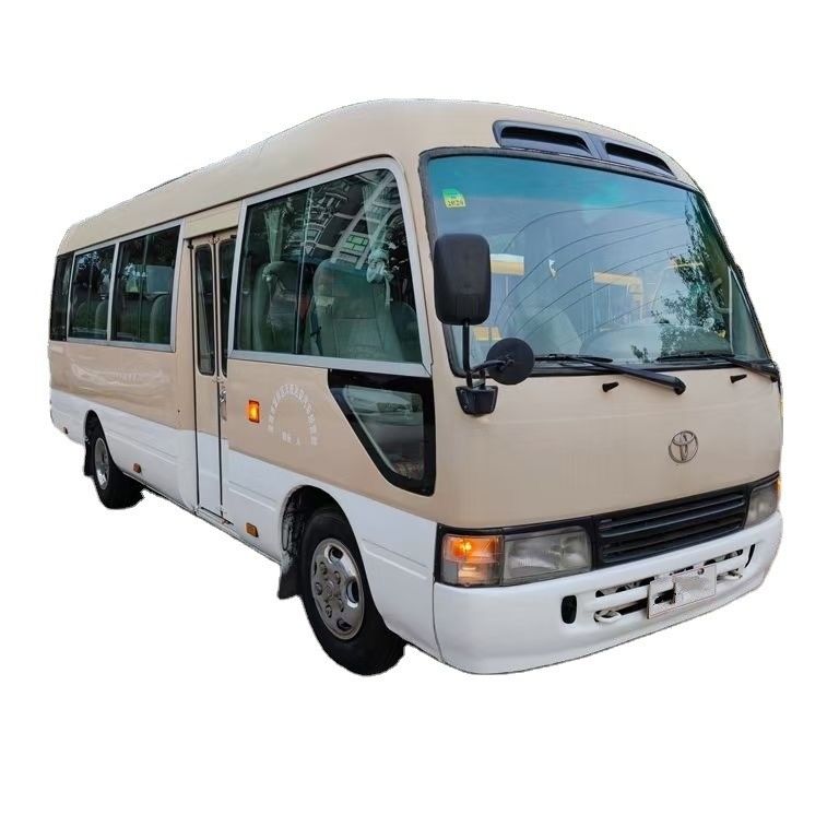 Max Power 113/5200kw Toyota Minibus Gasoline and Diesel Engine 29 Seats Used Coaster Bus