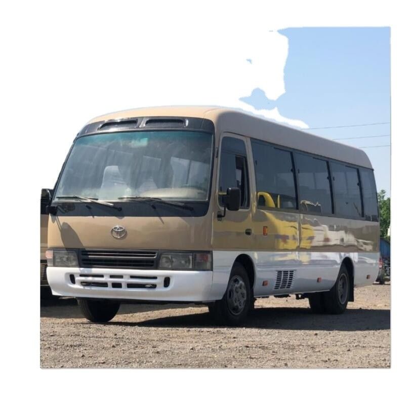Max Power 113/5200kw Toyota Minibus Gasoline and Diesel Engine 29 Seats Used Coaster Bus
