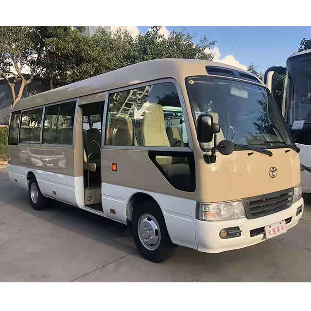 16/10 Approach/Departure Angle Used Toyota Coaster Bus with Euro 2 Emission Standard