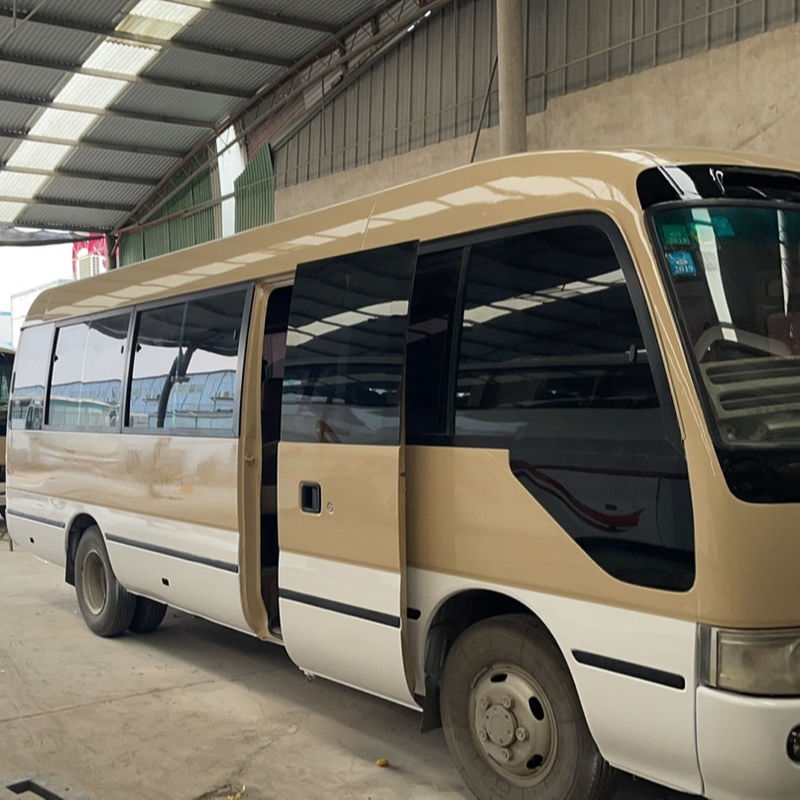 Toyota Coaster Diesel 30 Seats Bus with Manual Transmission and Max Speed of 120km/h