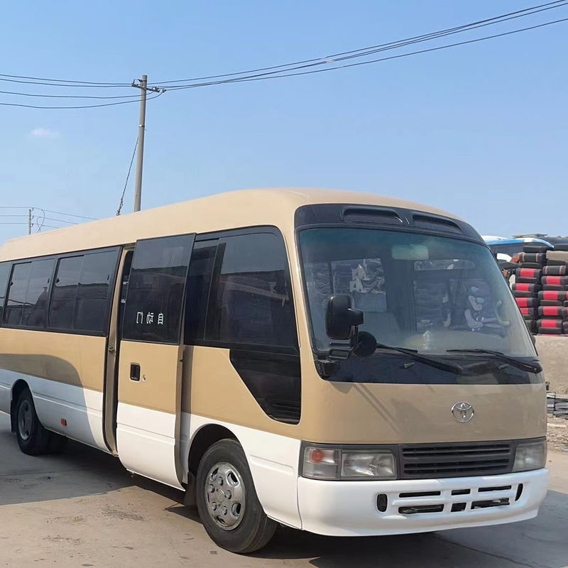 30 Seats Used Toyo ta Coaster Bus with Euro 3 Emission Standard and Good Condition