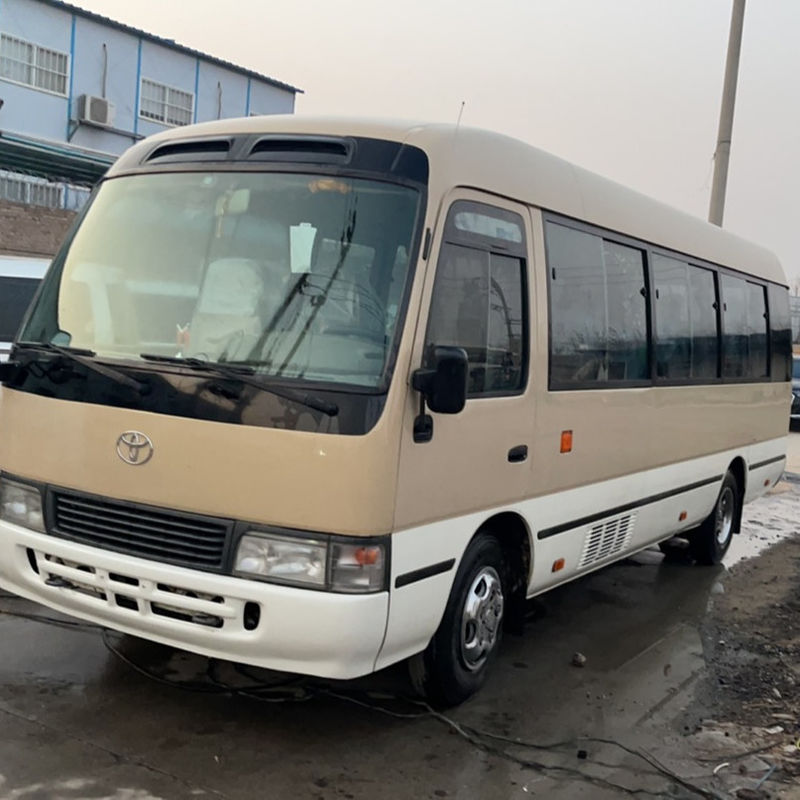 30 Seats Used Toyo ta Coaster Bus with Euro 3 Emission Standard and Good Condition