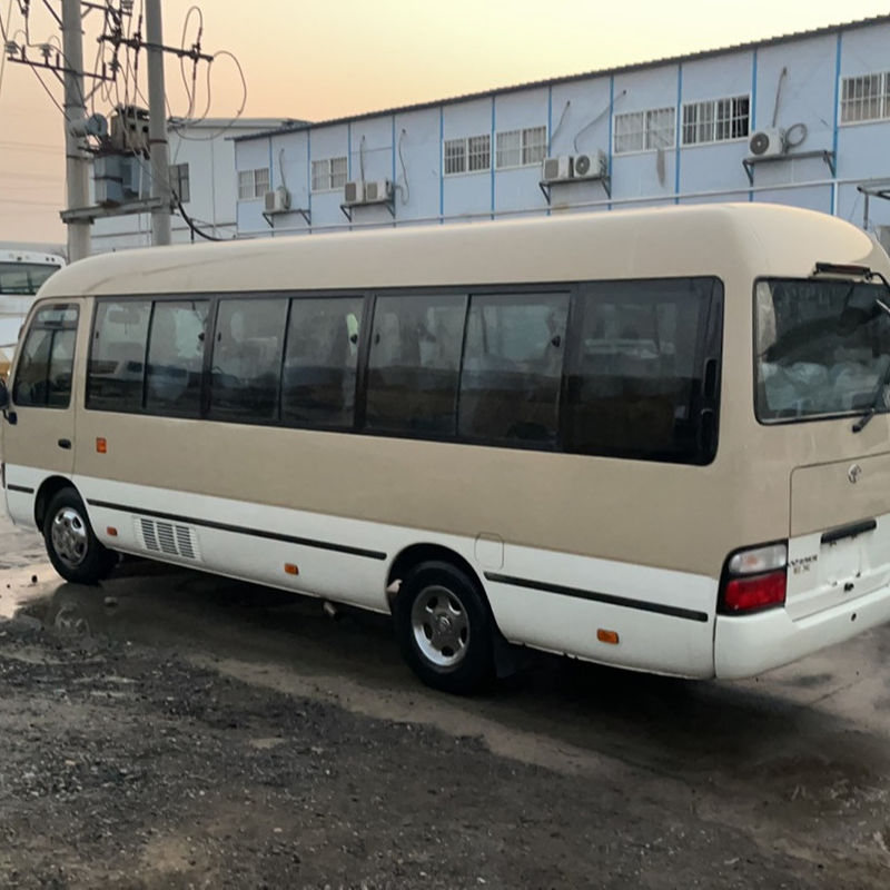 30 Seats Used Toyo ta Coaster Bus with Euro 3 Emission Standard and Good Condition