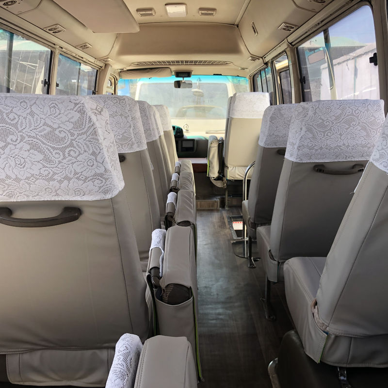 30 Seats Used TOYO TA Coaster Bus Best and Good Condition with Diesel Fuel