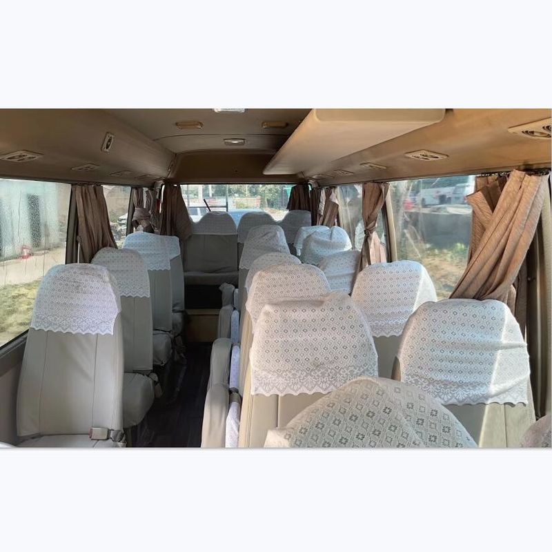 30 Seats TOYOTA Coaster Bus with 4 Cylinders in Line Engine at and Excellent Condition