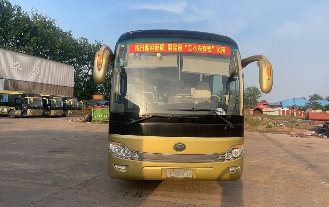 Stock of 65 Seats LHD Tour Bus with Euro 3 Emission Standard and Leaf Spring Suspension