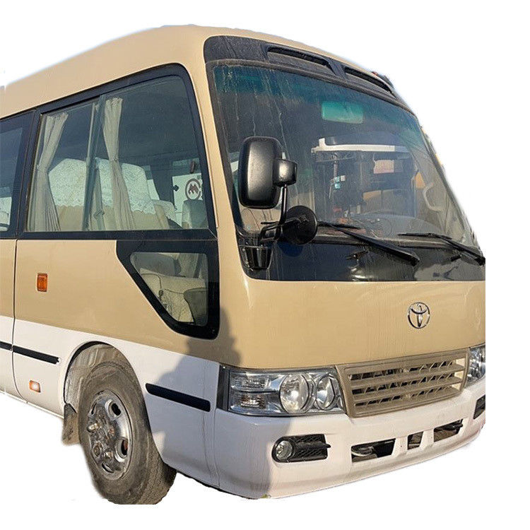 Used 30 Seats Toyota Coaster Small Passenger Bus With Air Condition For Africa Market