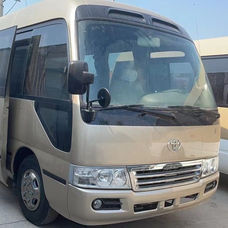 30 Seat Capacity Used Bus Coaster Good Condition Diesel Engine Euro 3 Emission Standard