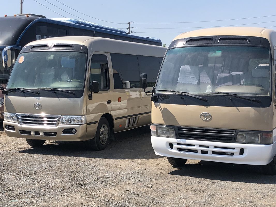 Used Diesel Engine 30 Seater Toyota Coaster Bus Good Condition Manual Transmission Type