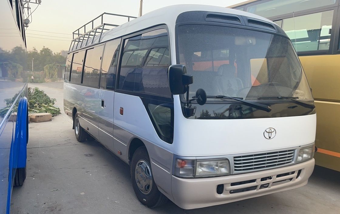 1690/1490mm Front/Rear Track High Roof Coaster Bus with 23 6 Seats and Diesel Engine