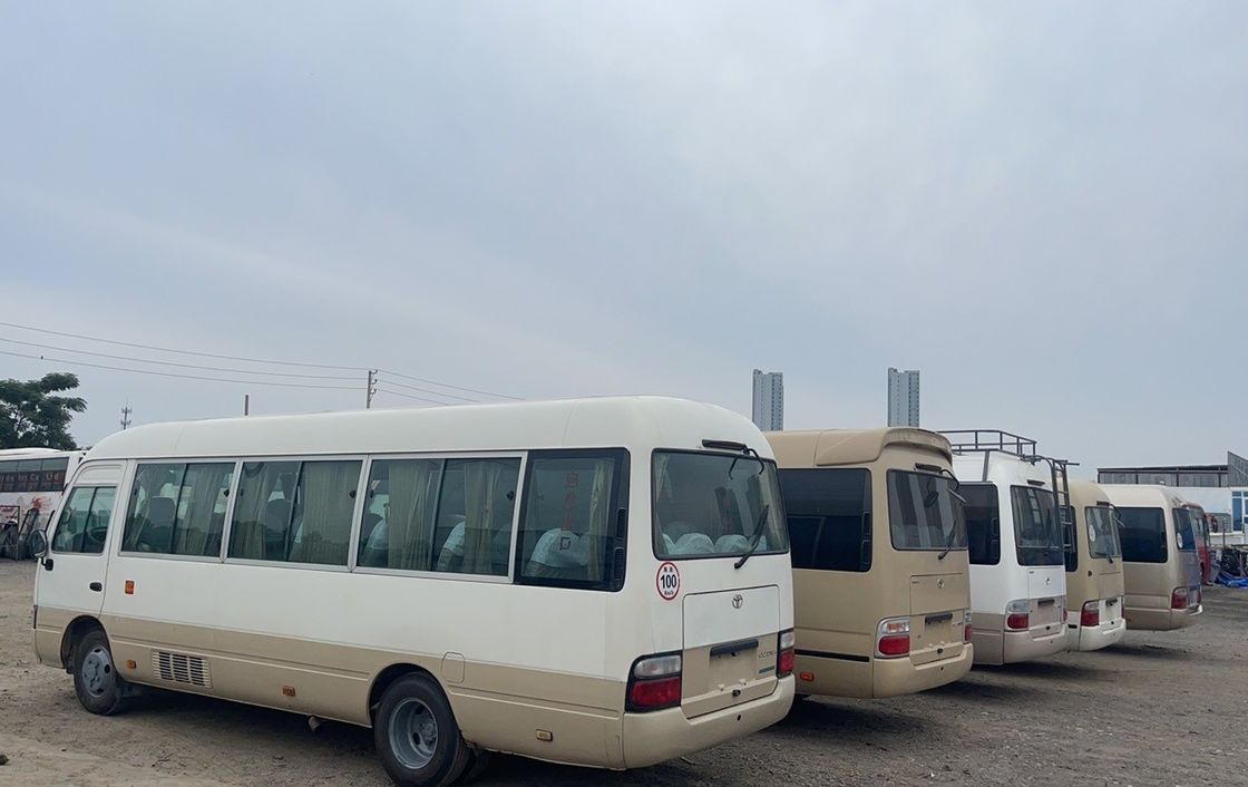 2015 Good Condition 30 Seats Diesel Type Used Coaster Bus V6 4.0 6GR 2.7L VVT-I Engine