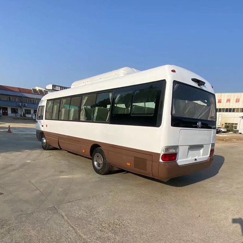 LHD RHD 30 Seats Toyo ta Coaster Bus with 70L Fuel Tank and 4500-6700ml Displacement
