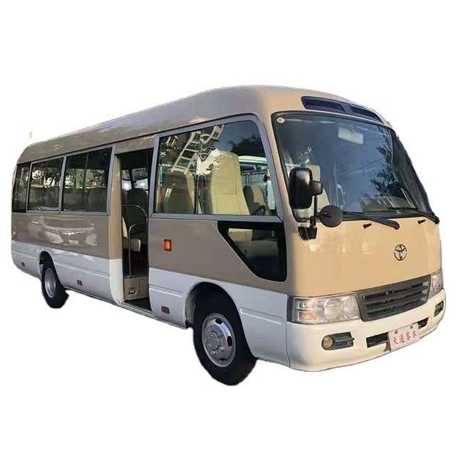 Used Left Hand Drive Toyota Coaster Mini Bus 20 Seats with Optional Air Conditioner
