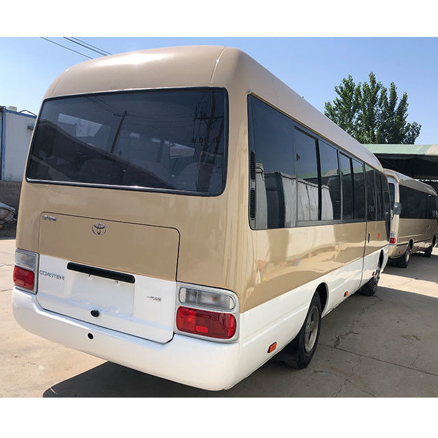 Used Left Hand Drive Toyota Coaster Mini Bus 20 Seats with Optional Air Conditioner