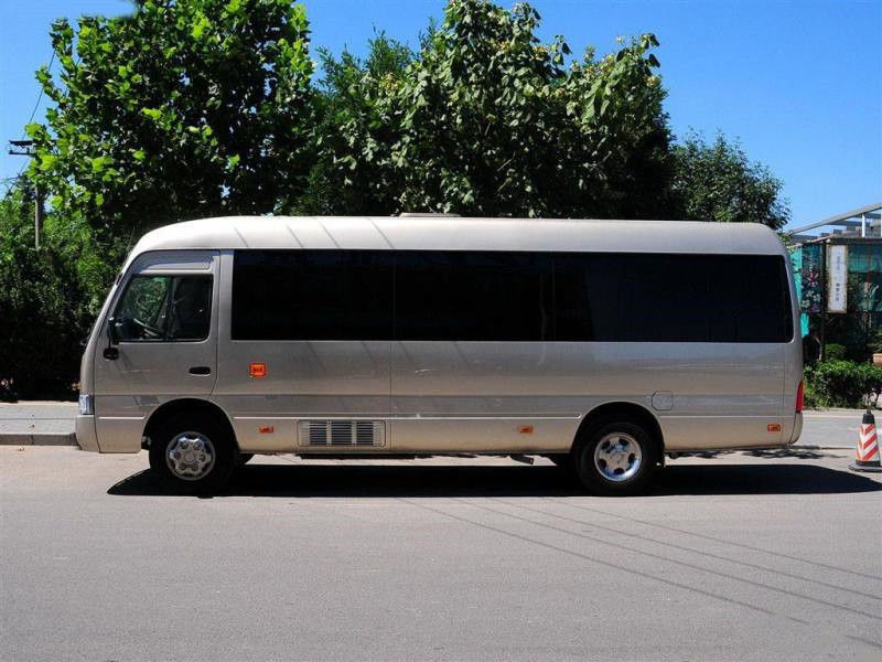 30 Seater TOYO TA Coaster Bus Diesel Fuel Type and 6.50-16 Tyres for Passenger Transport